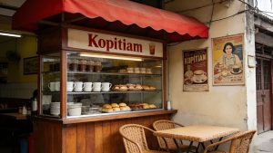 Traditional kopitiam cafe in Kuala Lumpur