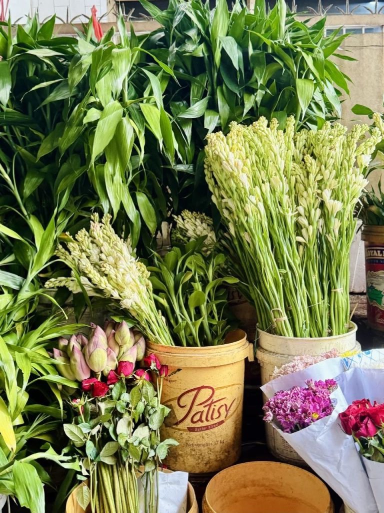 Flower stall in Jakarta