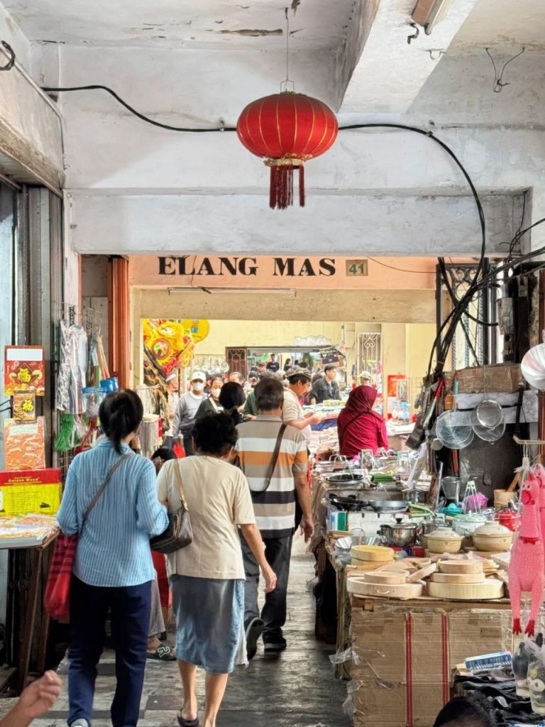 Local market scene in Jakarta