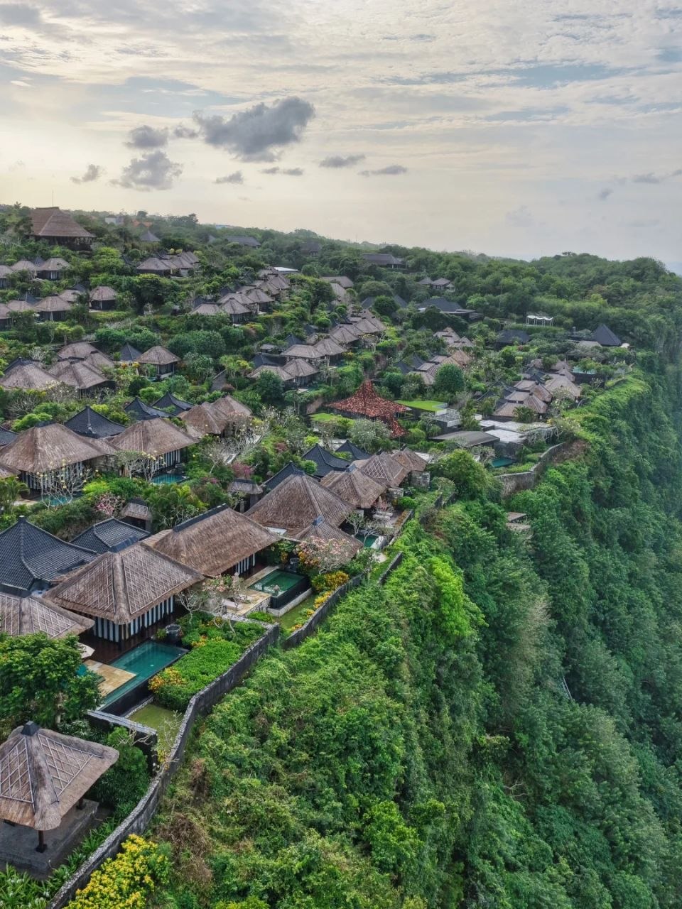 Hillside villa area near Canggu in Bali